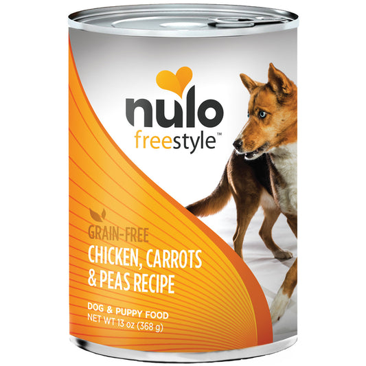 Nulo Freestyle Grain-Free Chicken, Carrots & Peas Recipe Wet Dog Food, 13 oz