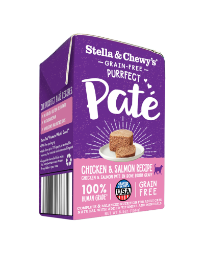 Stella & Chewy's Wet Cat Food - Purrfect Pate Chicken & Salmon-Case of 12