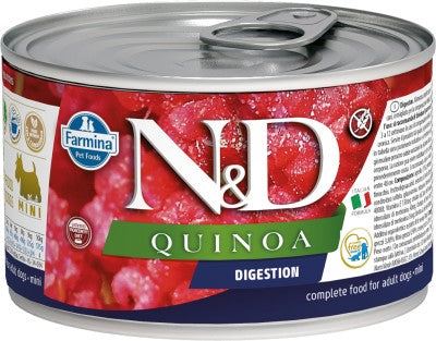 Farmina N&D Quinoa Wet Dog Food - Digestion Lamb Mini-Case Of 6, 4.9 Oz Cans