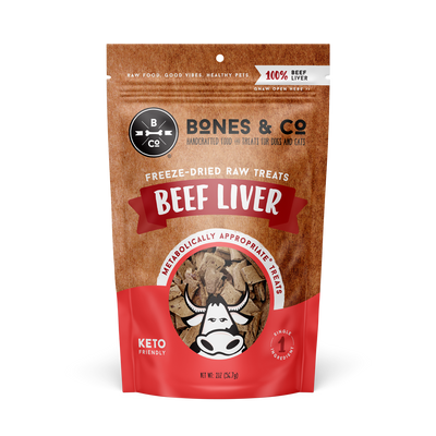 Bones & Co Freeze Dried Beef Liver 2 oz.
