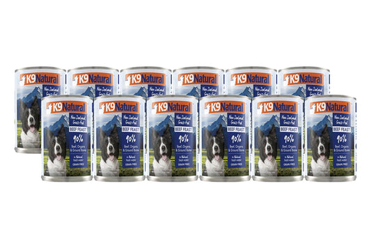 K9 Natural Canned Beef Feast Dog Food 13 Oz 12-Pack