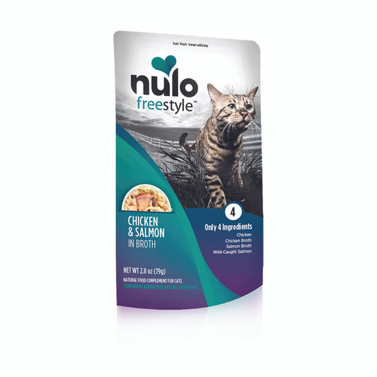 Nulo Freestyle Chicken & Salmon in Broth Wet Cat Food Topper