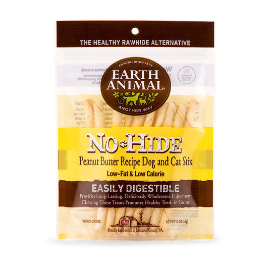 Earth Animal No-Hide Peanut Butter Stix Dog & Cat Chew Treats