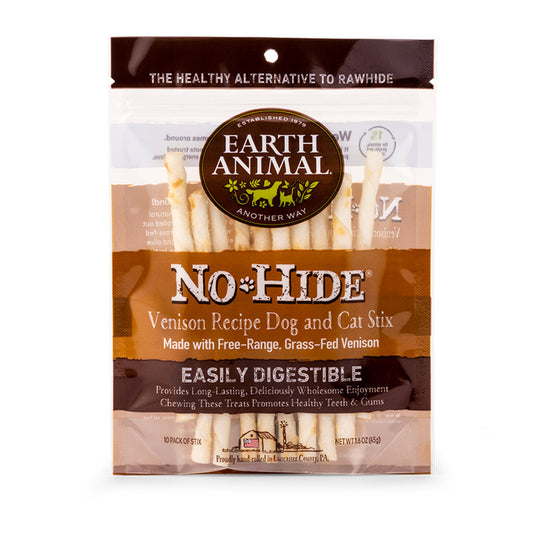 Earth Animal No-Hide Venison Stix Dog & Cat Chew Treats