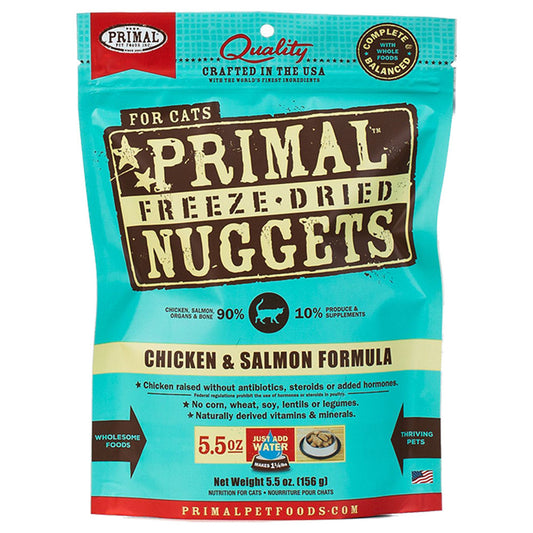 Primal Chicken & Salmon Formula Raw Freeze-Dried Cat Food