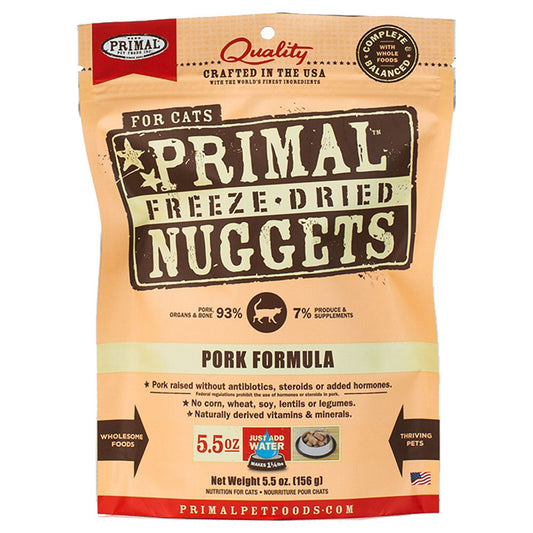 Primal Pork Formula Raw Freeze-Dried Cat Food