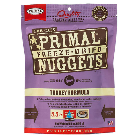 Primal Turkey Formula Raw Freeze-Dried Cat Food