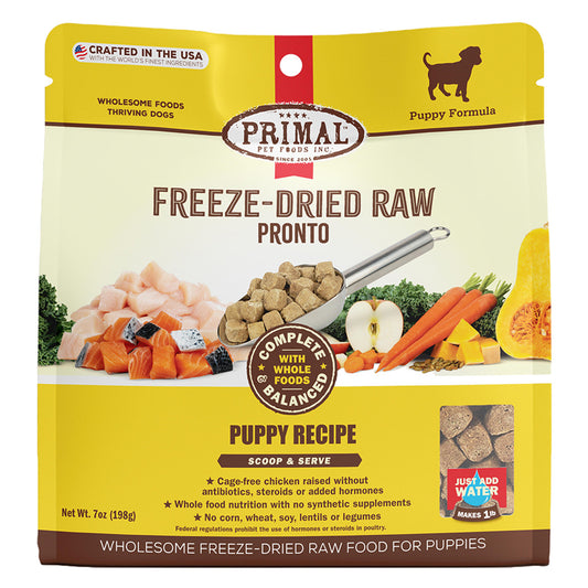 Primal Freeze-Dried Raw Pronto Puppy Recipe Dog Food