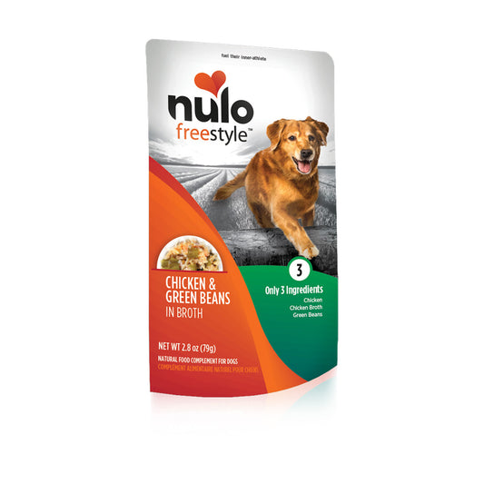 Nulo Freestyle Grain-Free Chicken & Green Bean in Broth Dog Food Topper, 2.8 oz