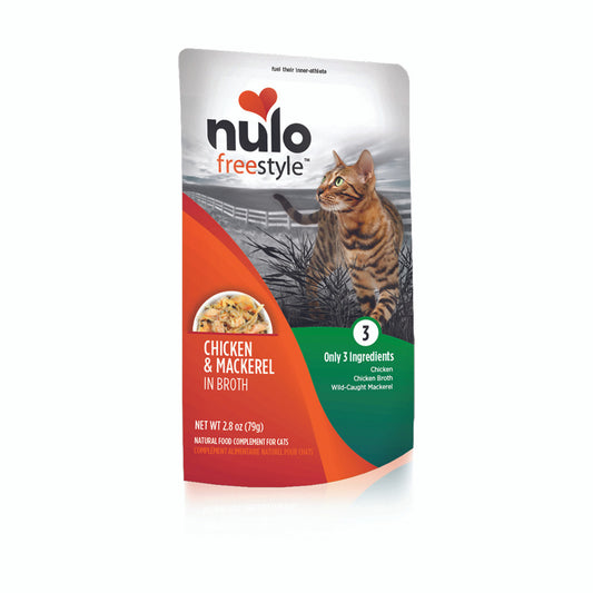 Nulo Freestyle Chicken & Mackerel in Broth Wet Cat Food Topper