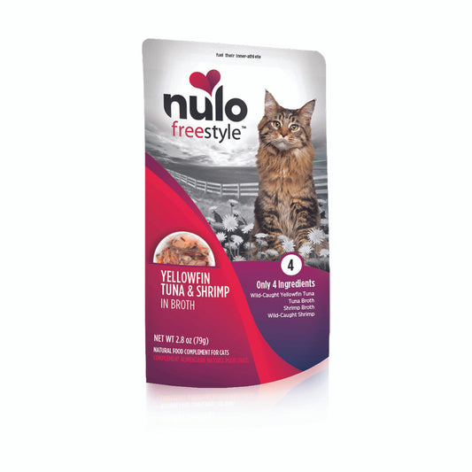 Nulo Freestyle Yellowfin Tuna & Shrimp in Broth Wet Cat Food Topper