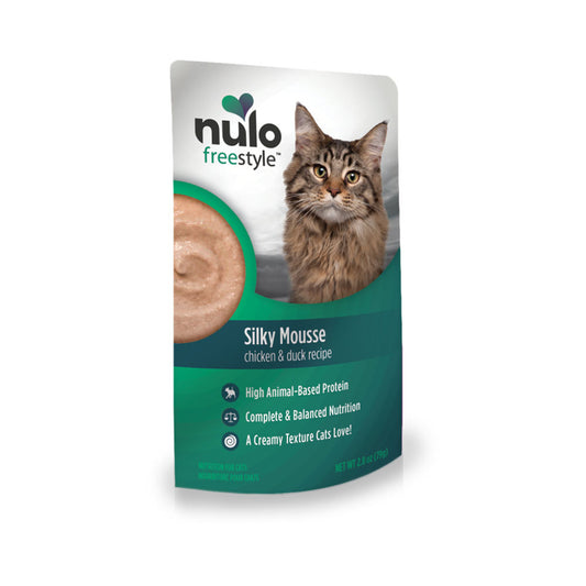 Nulo Freestyle Grain-Free Silky Mousse Chicken & Duck Recipe Cat Food Topper, 2.8oz