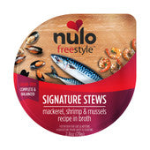 Nulo Freestyle Signature Stews Mackerel, Shrimp & Mussels Recipe in Broth Grain-Free Wet Cat Food