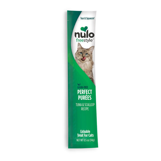 Nulo Freestyle Grain-Free Perfect Puree Tuna & Scallop Recipe Cat Food Topper, 0.5 oz