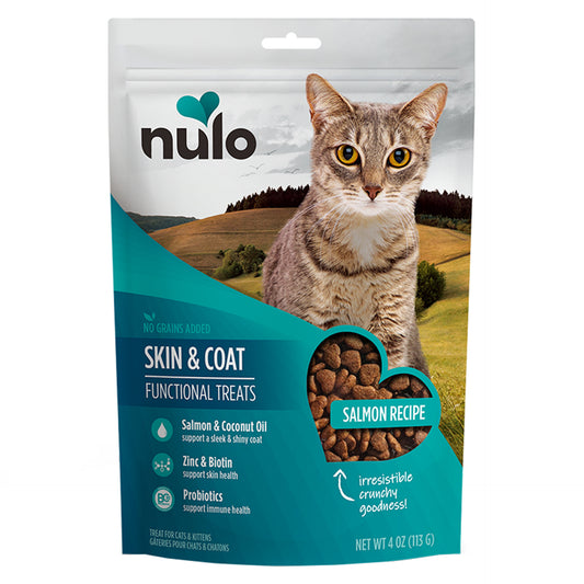 Nulo Skin & Coat Salmon Recipe Functional Crunchy Cat Treats