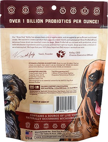 Boss Dog Proballs Beef Meatball Freeze Dried Dog Treats