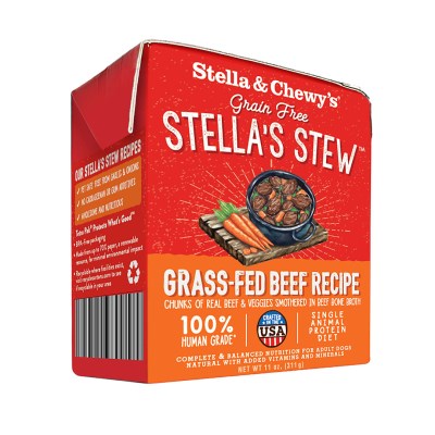 Stella & Chewy's Wet Dog Food - Grass-Fed Beef Stew-Case of 12