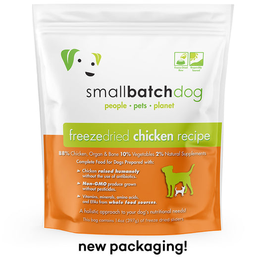 Smallbatch Chicken Recipe Sliders Freeze-Dried Dog Food