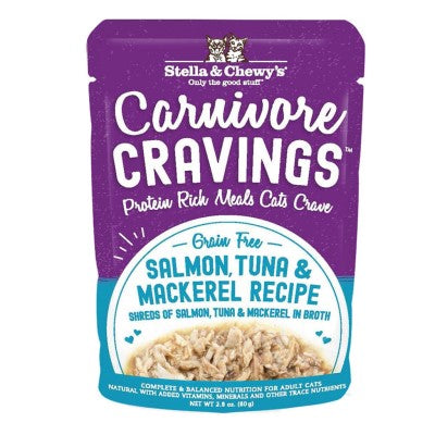Stella & Chewy's Wet Cat Food - Carnivore Cravings Salmon & Tuna-Case of 24