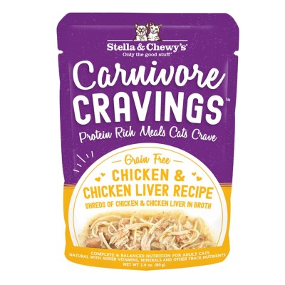 Stella & Chewy's Wet Cat Food - Carnivore Cravings Chicken & Chicken Liver-Case of 24
