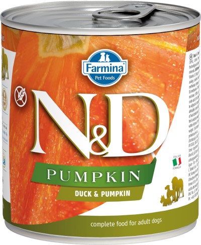 Farmina N&D Pumpkin Wet Dog Food - Duck-Case Of 6, 10 Oz Cans