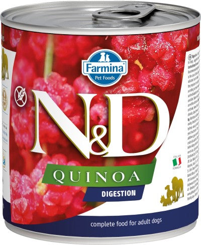 Farmina N&D Quinoa Wet Dog Food - Digestion Lamb-Case Of 6, 10 Oz Cans