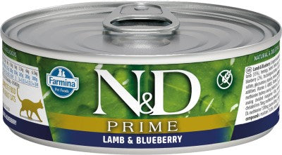 Farmina N&D Prime Wet Cat Food - Lamb & Blueberry Adult-Case of 24