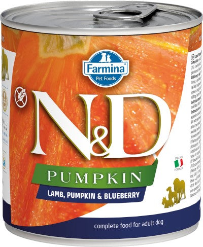 Farmina N&D Pumpkin Wet Dog Food - Lamb & Blueberry-Case of 6