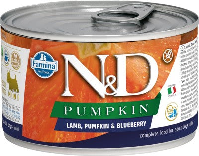 Farmina N&D Pumpkin Wet Dog Food - Lamb & Blueberry-Case of 6