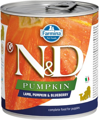 Farmina N&D Pumpkin Wet Puppy Food - Lamb & Blueberry-Case of 6