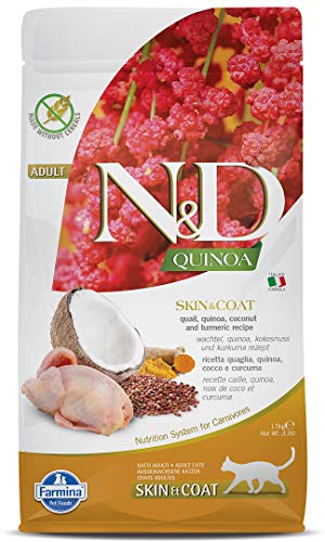 Farmina N&D Quinoa Dry Cat Food - Skin & Coat Quail