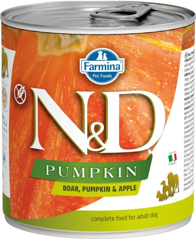 Farmina N&D Pumpkin Wet Dog Food - Boar & Apple Adult-Case of 6