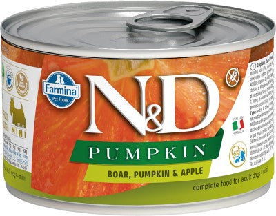 Farmina N&D Pumpkin Wet Dog Food - Boar & Apple Mini Adult-Case of 6