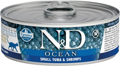 Farmina N&D Ocean Wet Cat Food - Tuna & Shrimp Stew-Case of 24