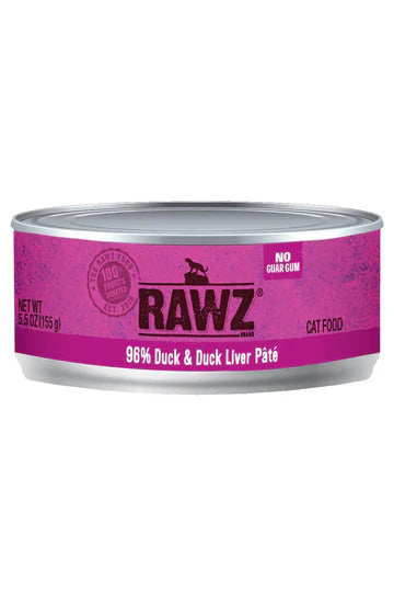 Rawz 96% Duck & Liver Wet Cat Food