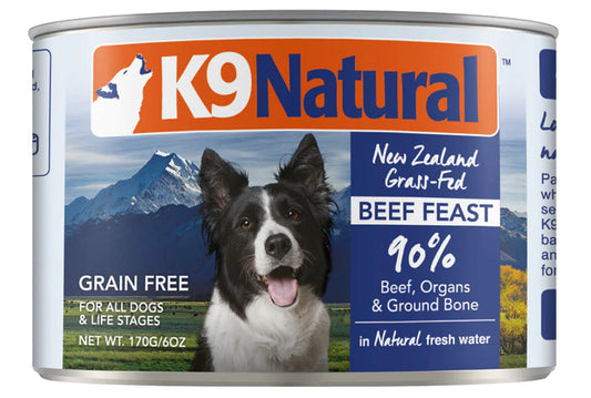K9 Natural Canned Beef Feast Dog Food - 6oz