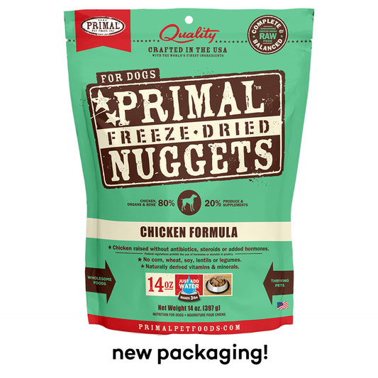 Primal Chicken Formula Raw Freeze-Dried Dog Food