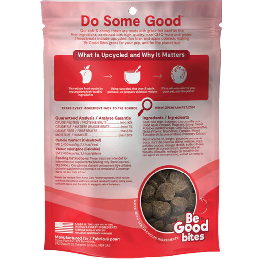 OPEN FARM BE GOOD BITES DOG BEEF 6 OZ