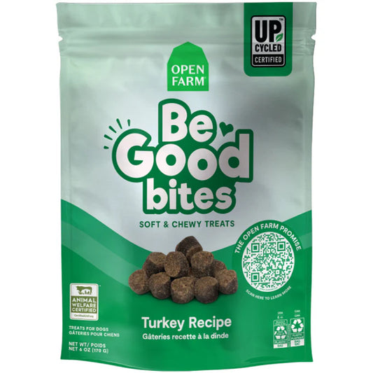 OPEN FARM BE GOOD BITES DOG TURKEY 6 OZ