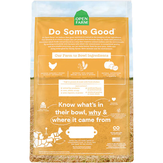 OPEN FARM CHICKEN & ANCIENT GRAINS DRY DOG FOOD