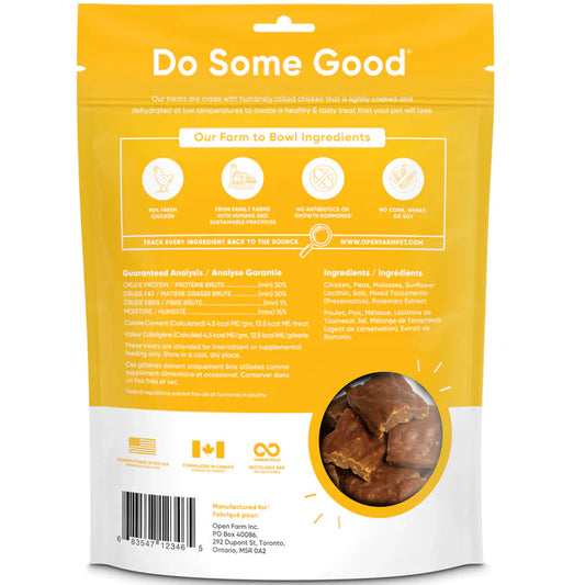 OPEN FARM DEHYDRATED CHICKEN DOG TREATS - 4.5OZ