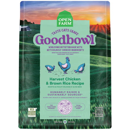 OPEN FARM GOODBOWL CHICKEN & BROWN RICE CAT FOOD