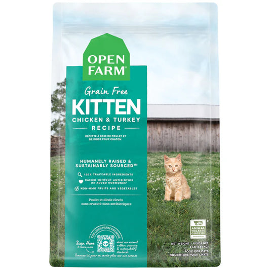 OPEN FARM KITTEN GRAIN-FREE CAT TURKEY & CHICKEN 4 LBS