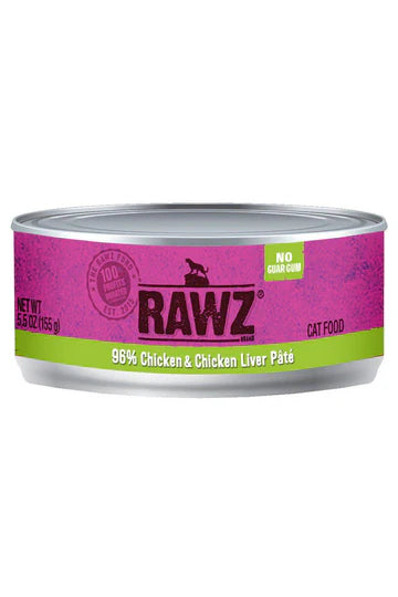 Rawz 96% Chicken & Chicken Liver Wet Cat Food