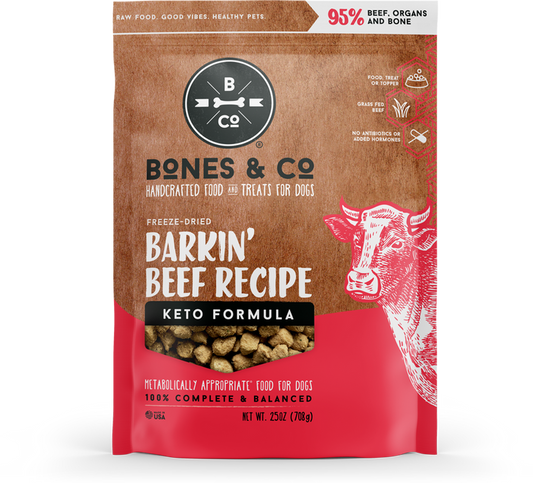 Bones & Co - Freeze Dried Barkin' Beef Beef Bites