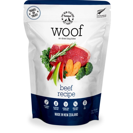The New Zealand Natural Pet Food Co. Woof Air Dried Dog Food - Beef