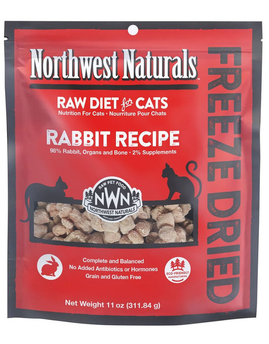 Northwest Naturals Freeze Dried Cat Food | Rabbit 11 oz