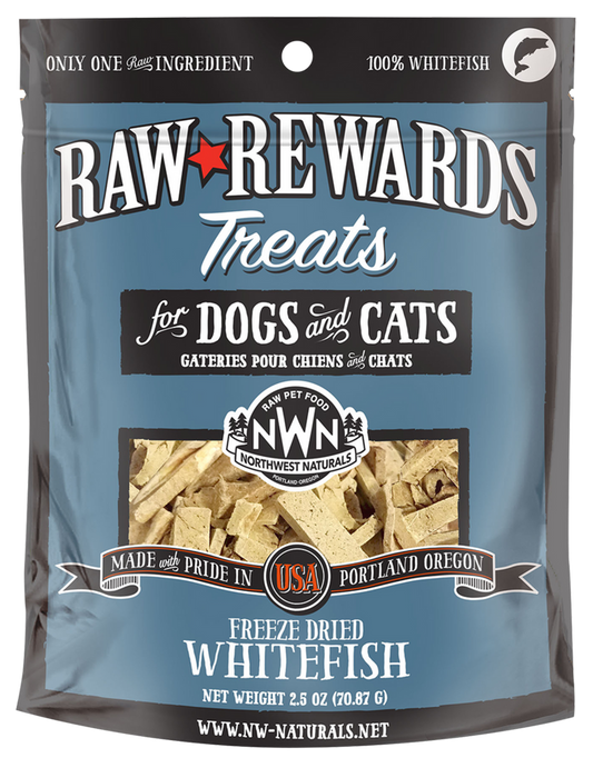 Northwest Naturals Raw Rewards Treats | Whitefish 2.5 oz